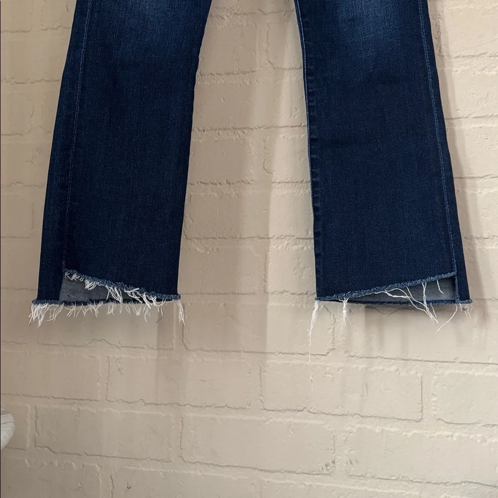 MOTHER Denim jeans the insider crop step gray movin on up stretch blue - Picture 3 of 10